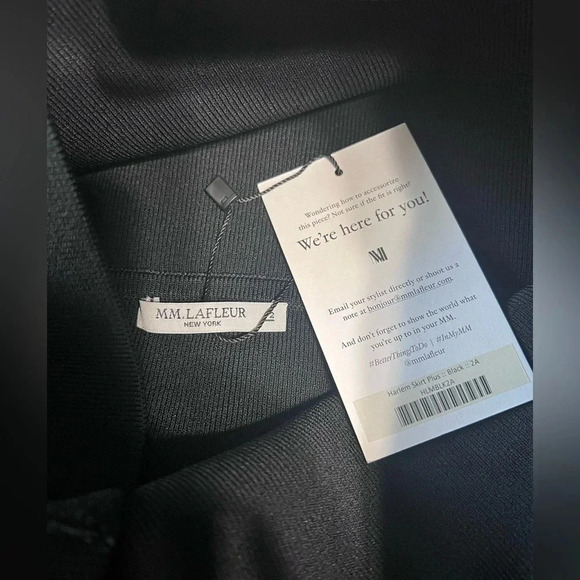 NWT MM Lafleur Harlem Skirt Plus Sz 2A Black w/ Side Slits  HLMBLK2A GORGEOUS! - Picture 6 of 7